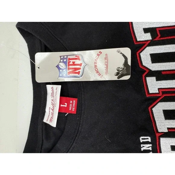 Mitchell & Ness New England Patriots Long Sleeve Shirt Throwback Mens Large New - Picture 8 of 9